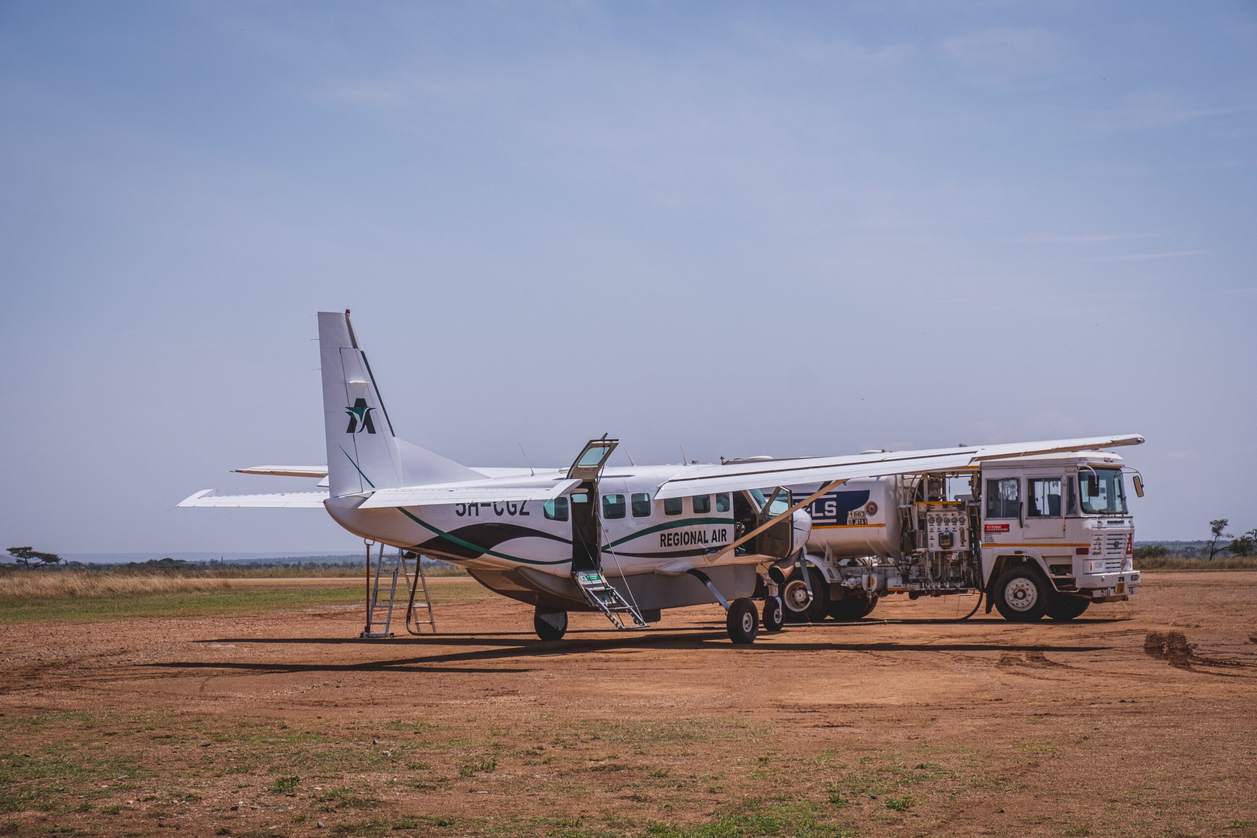 charted aircraft in serengeti