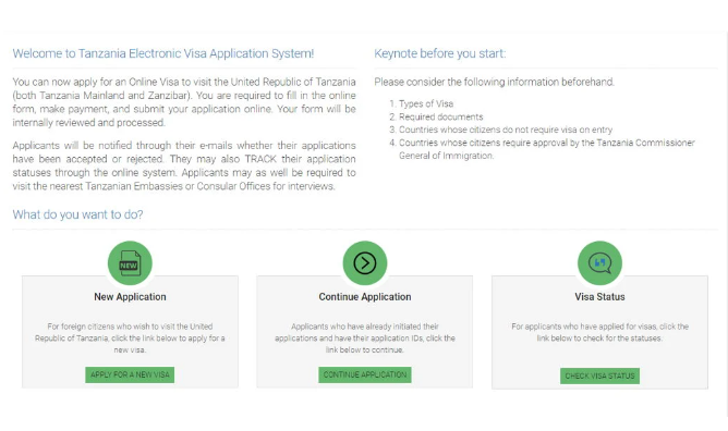 Getting a Tourist Visa for Tanzania